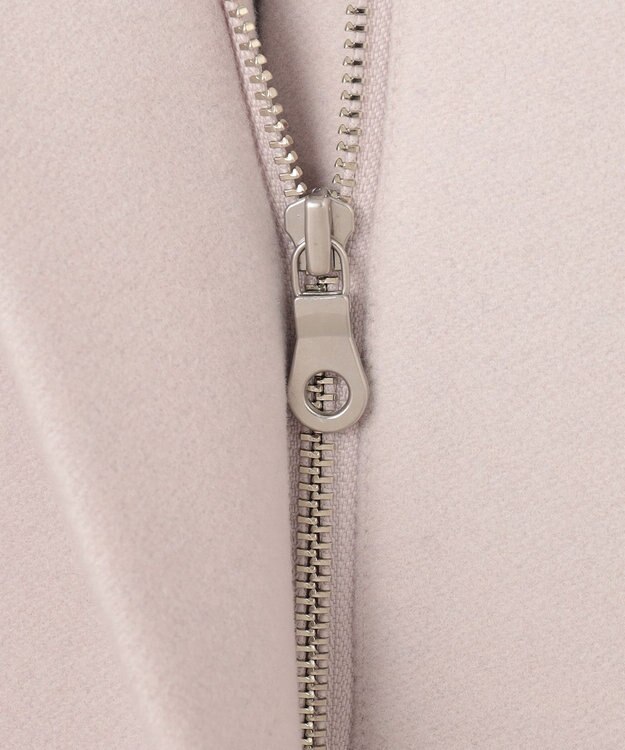 組曲 L 【2WAY】ウールモッサ ショートコート アイスグレー系