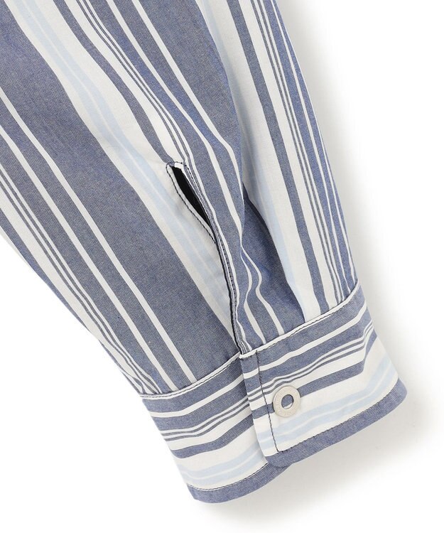 J.PRESS MEN バンドカラーリバーシブル シャツブルゾン ネイビー系1