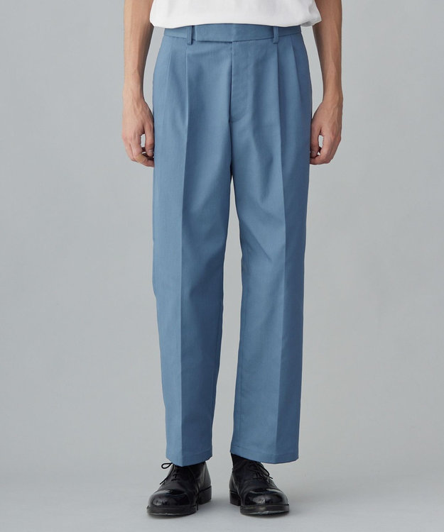 UNFILO MENS 【新色追加】FINE MOVE デニム タックパンツ [24年商品] スモーキー ブルー