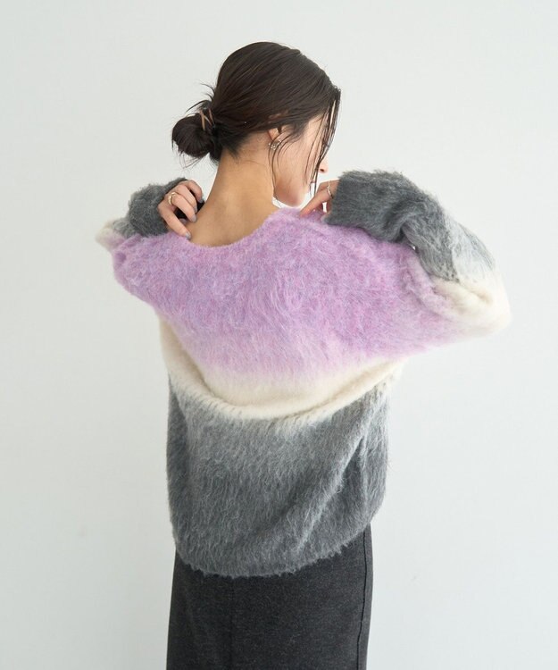 YECCA VECCA グラデーションシャギーニット Lavender