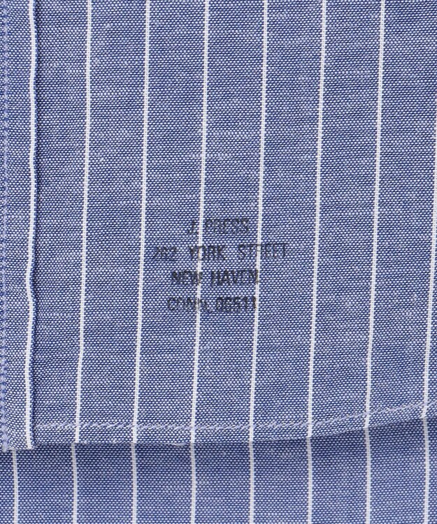 J.PRESS MEN 【WEB・一部店舗限定】コットンリネンストライプシャツ ネイビー系1