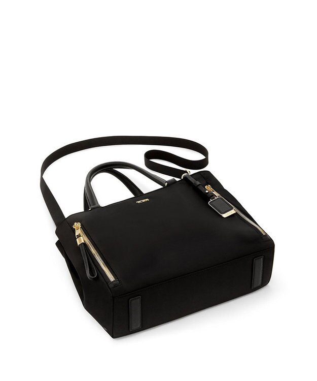 TUMI トートバッグ レディス  VOYAGEUR 「ヴァレッタ」ミディアム・トート BLACK/GOLD