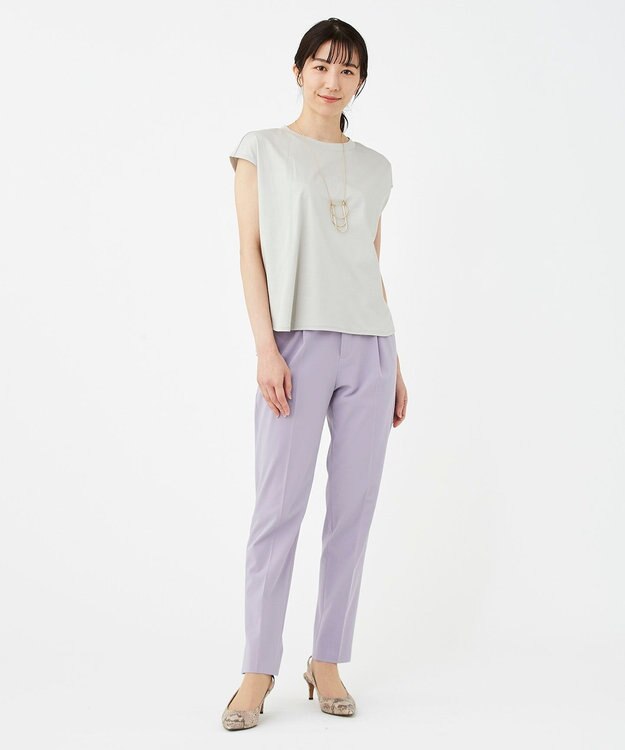 KASHIYAMA 【抗菌消臭】クレンゼ フレンチTeeシャツ アイスグレー