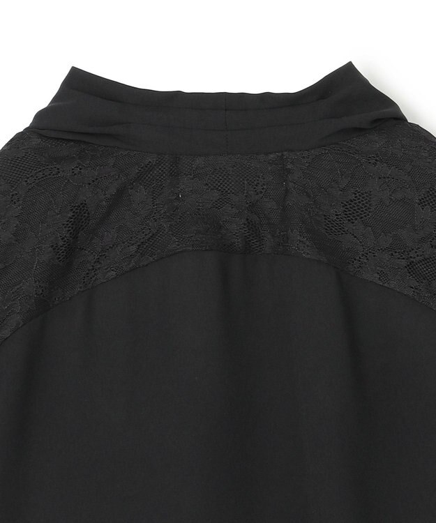 BEIGE， OLIVE / カシュクールフレンチスリーブブラウス Black