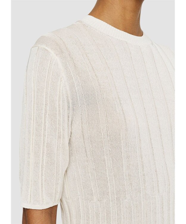 JOSEPH 【洗える】クリスピーレーヨン　ニットTシャツ Ivory
