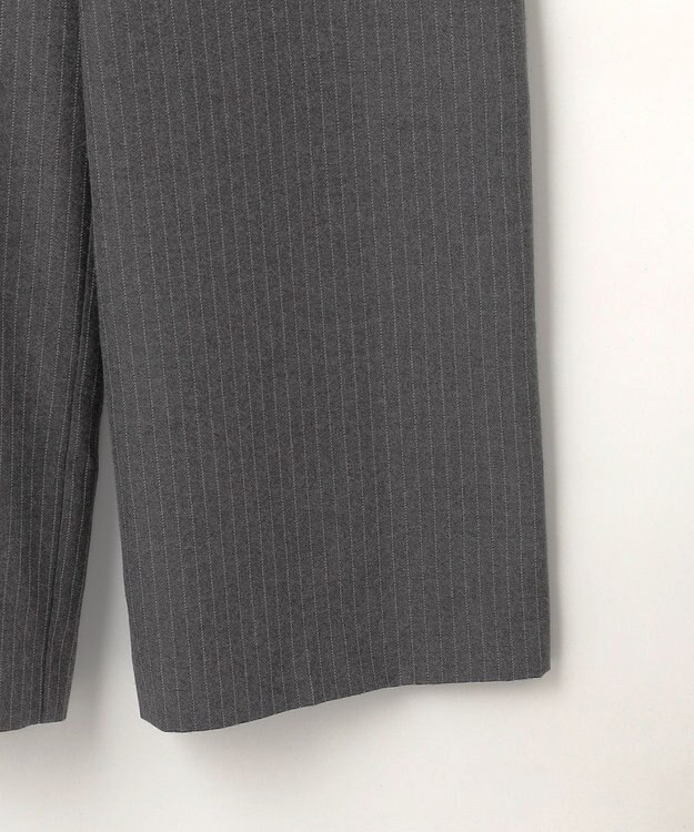 ANY SIS L 【洗える】起毛ストライプ ロンパース グレーストライプ