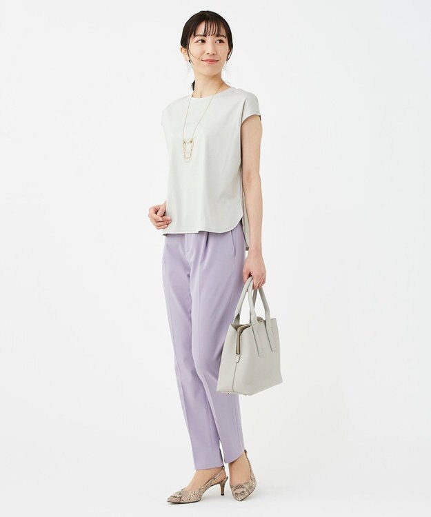 KASHIYAMA 【抗菌消臭】クレンゼ フレンチTeeシャツ アイスグレー