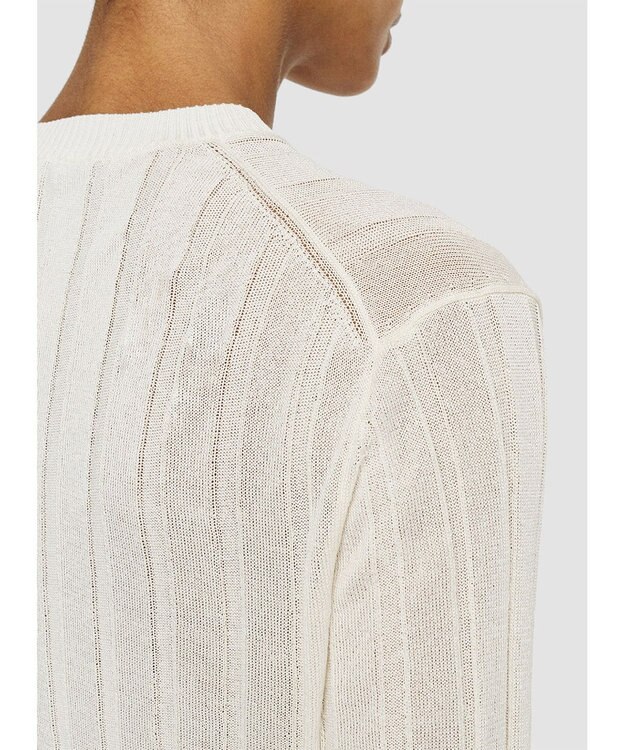 JOSEPH 【洗える】クリスピーレーヨン　ニットTシャツ Ivory
