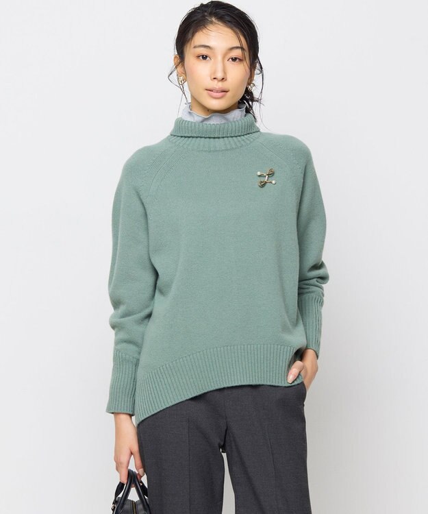 組曲 S ウールカシミヤミックス ロールネックニット 【WEB限定】クリームカーキ系9