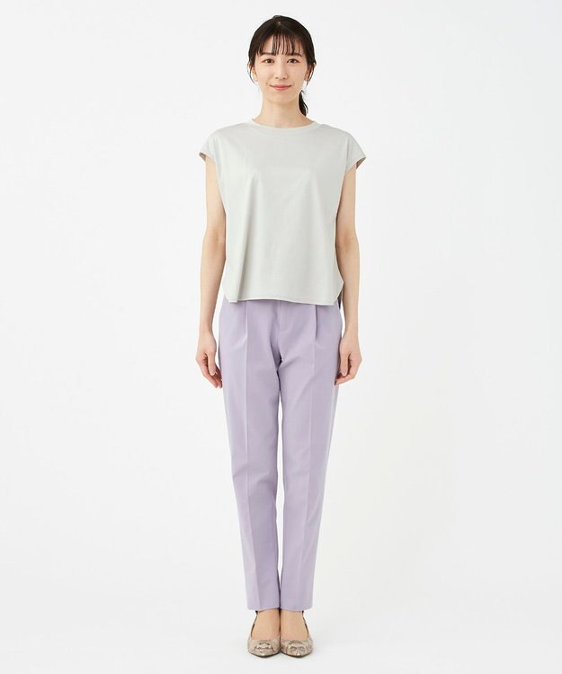 KASHIYAMA 【抗菌消臭】クレンゼ フレンチTeeシャツ アイスグレー