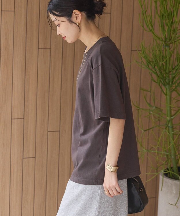 AMERICAN HOLIC ガーメントダイ加工無地Ｔシャツ Charcoal Gray