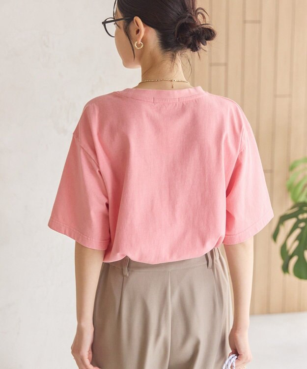 AMERICAN HOLIC ガーメントダイ加工無地Ｔシャツ Pink