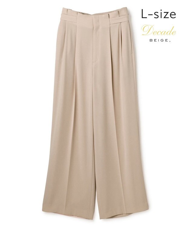 BEIGE， 【Lsize・セットアップ対応】CINDY / ハイウエストパンツ Taupe