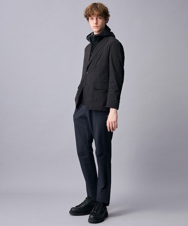 JOSEPH ABBOUD MOUNTAIN 【ストレッチ/ソフト/ECO撥水】ストレッチダブルフェイスアクティブ ジャケット ブラック系