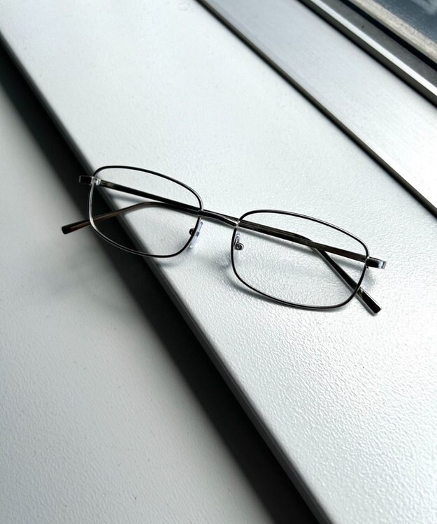 WEGO メタルフレームクリアアイウェア シルバー