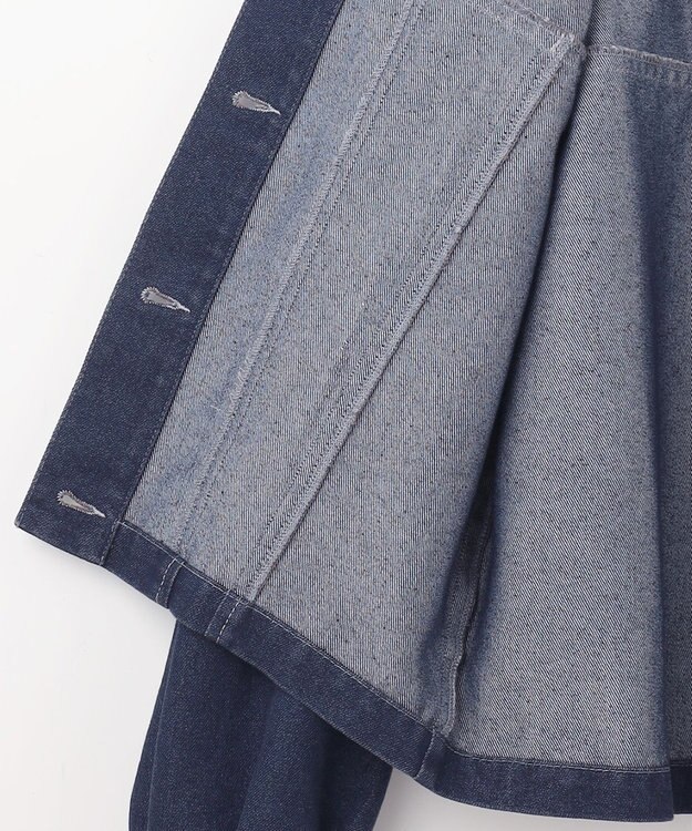 ANY SIS 【洗える】ノーカラーショート Ｇジャン インディゴ