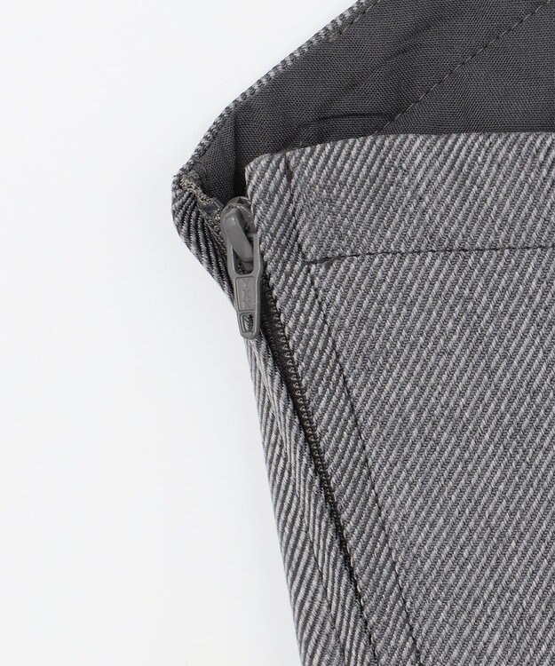 ANY SIS L 【洗える】ビスチェ & ワイドパンツ セット グレー