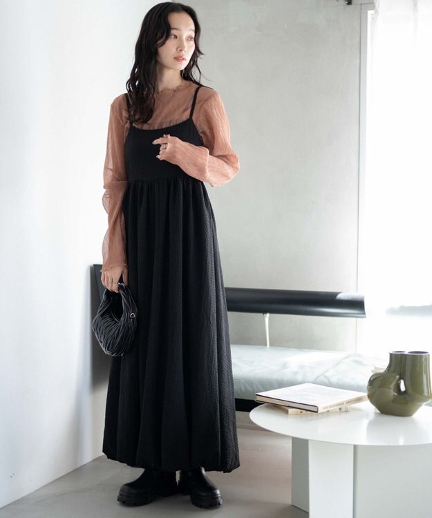 WEGO シアープリーツメロウロンT ベージュ