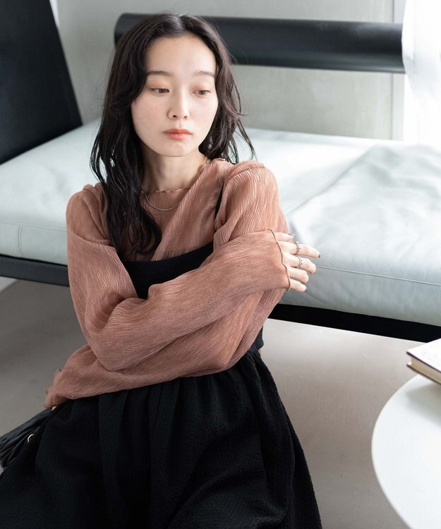 WEGO シアープリーツメロウロンT ベージュ