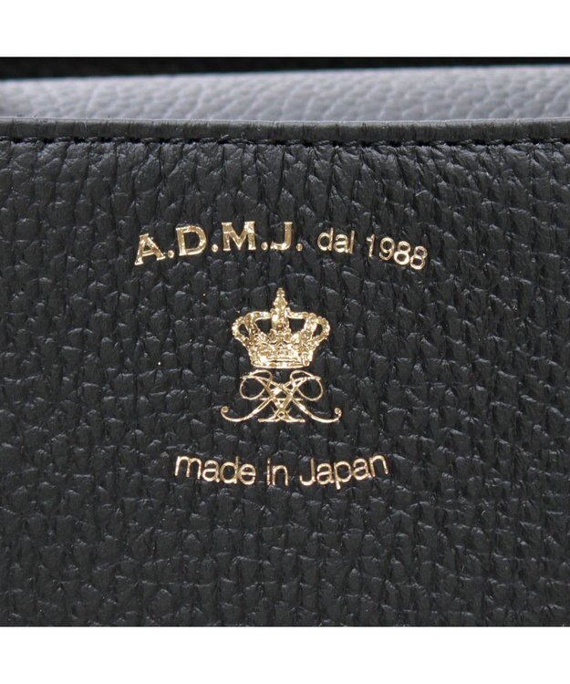 A.D.M.J. 【牛革】ミニトートバッグ　（Dカン付き） シッコク