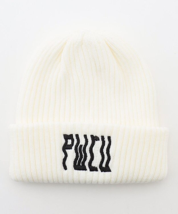 PW CIRCULUS 【UNISEX】WAVY カラーニット帽 ゴルフ ホワイト系