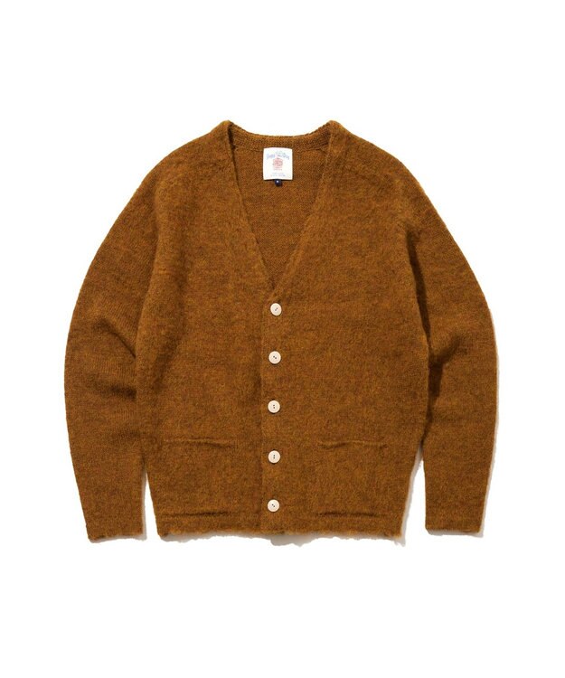 J.PRESS MEN 【J.PRESS ORIGINALS】Shaggy Dog Sweater Cardigan / Japan Made イエロー系