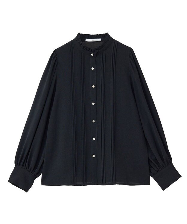 Green Parks ・ＥＬＥＮＣＡＲＥ　ＤＵＥ　ピンタックブラウス Black