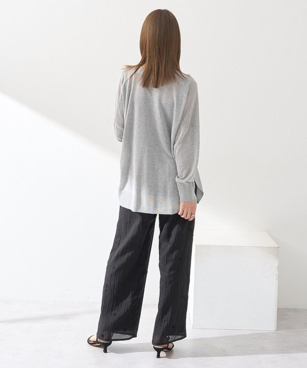 earth music&ecology ３Ｄフラワーパンツ Black