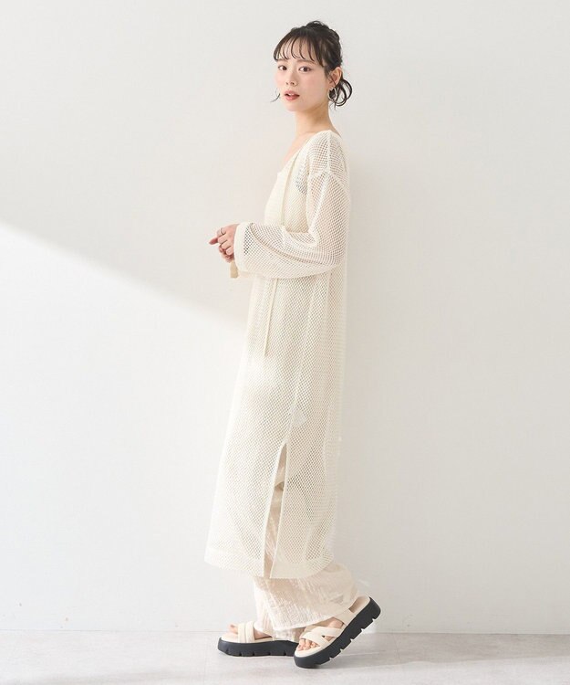 earth music&ecology ３Ｄフラワーパンツ Off White
