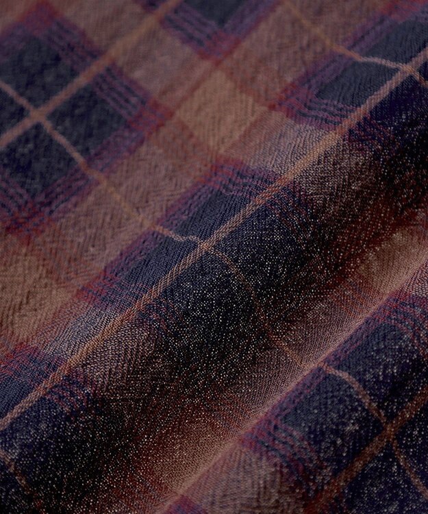 Green Parks カシュクールシアーシャツ Navy