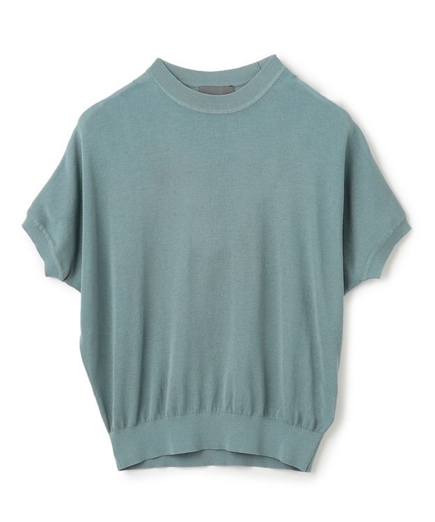 uncrave シアー ニットプルオーバー アッシュブルー