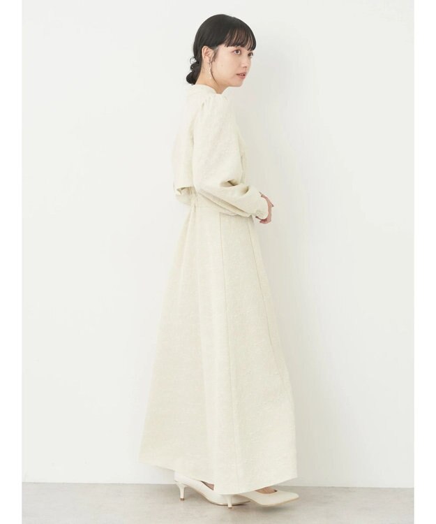 earth music&ecology ＳＥＴ２点ジャガードボレロ＋ワンピース Ecru