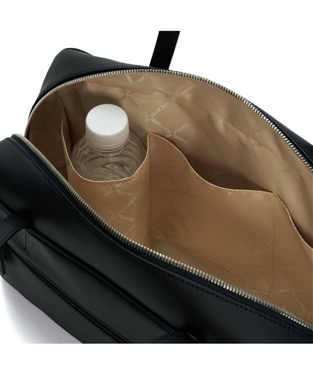 PELLE BORSA レザーミディアムボストン Epure エピュール 5838 ブラック