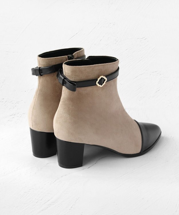 TOCCA TOCCA CLOVER BELTED BOOTS ブーツ ベージュ系