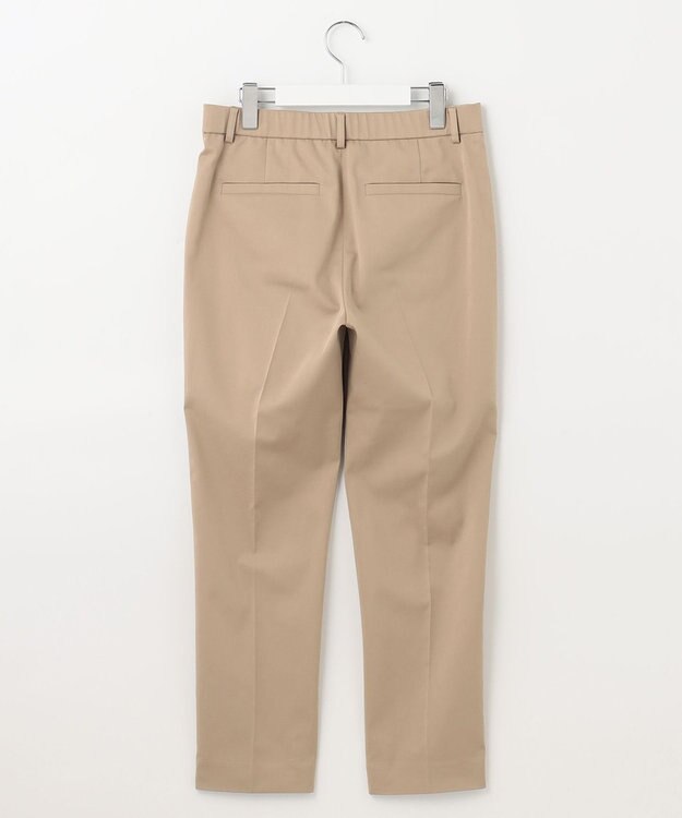 自由区 【XXSサイズ～/接触冷感/洗える】サテンストレッチ テーパードパンツ ベージュ系