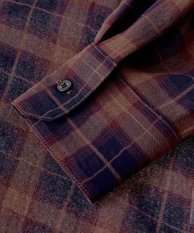 Green Parks カシュクールシアーシャツ Navy