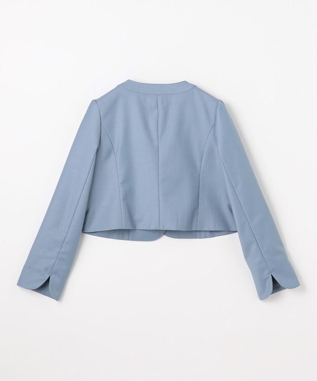 組曲 KIDS 【150-170㎝】 チェックワンピース＆T/Rジャケットセット サックスブルー