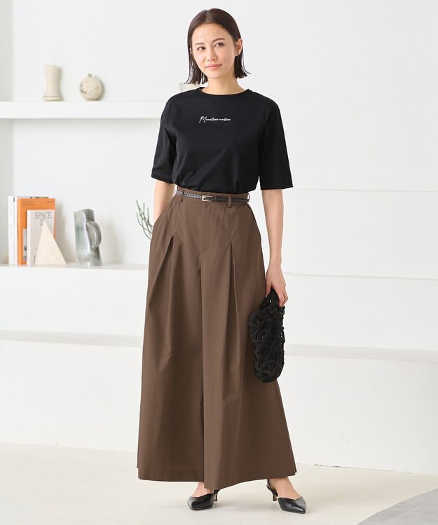 自由区 ナローメッシュベルト ブラック系