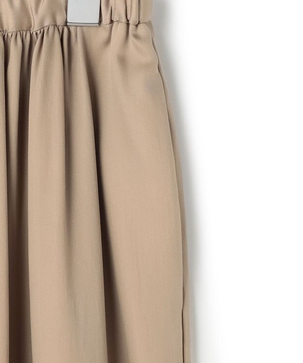 23区 【先行予約】シルキーサテン ギャザースカート ベージュ系