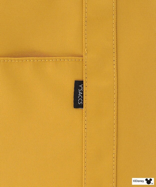 Y'SACCS 【Disney Collection】シルエットプリントトートバッグ　Lサイズ マスタード