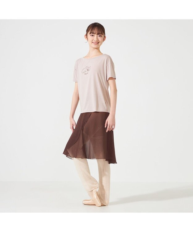 Chacott ◎【Nela ライン】巻きスカート ブラウン