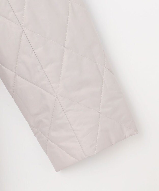 J.PRESS LADIES S 【2way】VINAジェットオックス ノーカラー コート グレージュ系