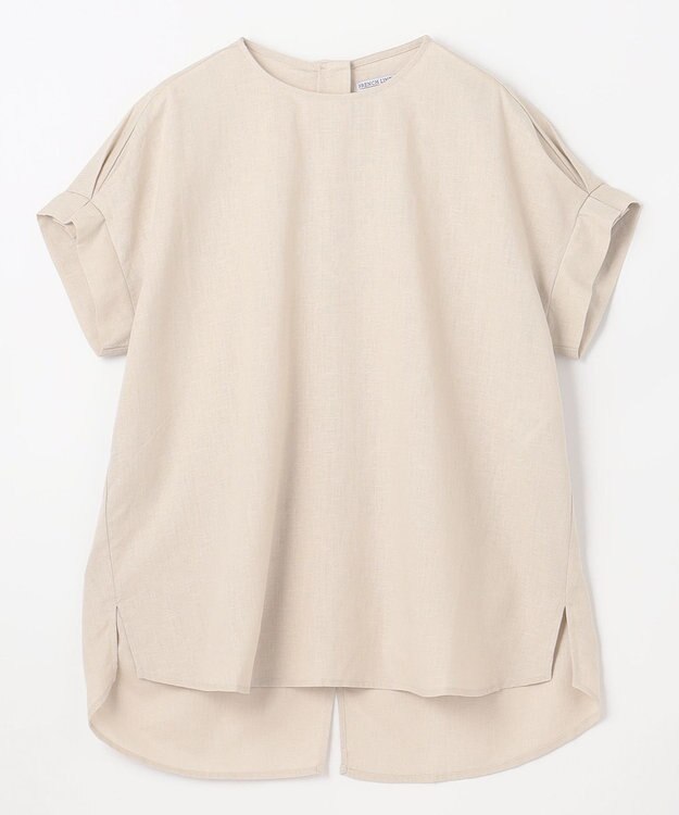 ANY 【洗濯機可能】ライトリネンクロス　チュニック サンドベージュ