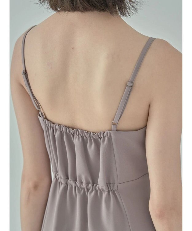 earth music&ecology ＳＥＴ２点チュールブラウス付きキャミワンピース Mocha