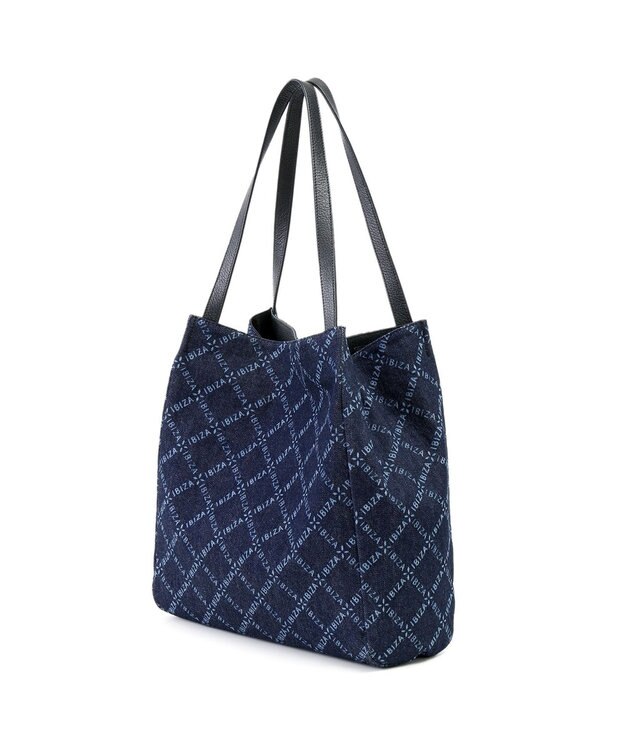 IBIZA バケーロ　ロゴデニム　セミショルダーバッグ 紺