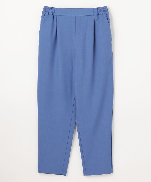 ANY L イージーケアライトストレッチテーパードパンツ ブルー