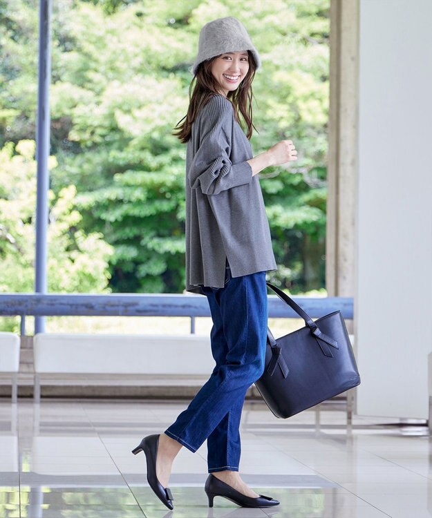 Tiaclasse ファーバケットハット グレー