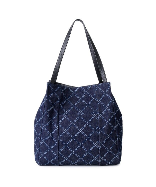 IBIZA バケーロ　ロゴデニム　セミショルダーバッグ 紺