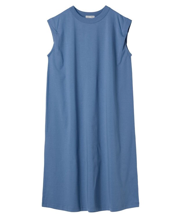 CRAFT STANDARD BOUTIQUE 接触冷感機能性フレンチスリーブワンピース Blue