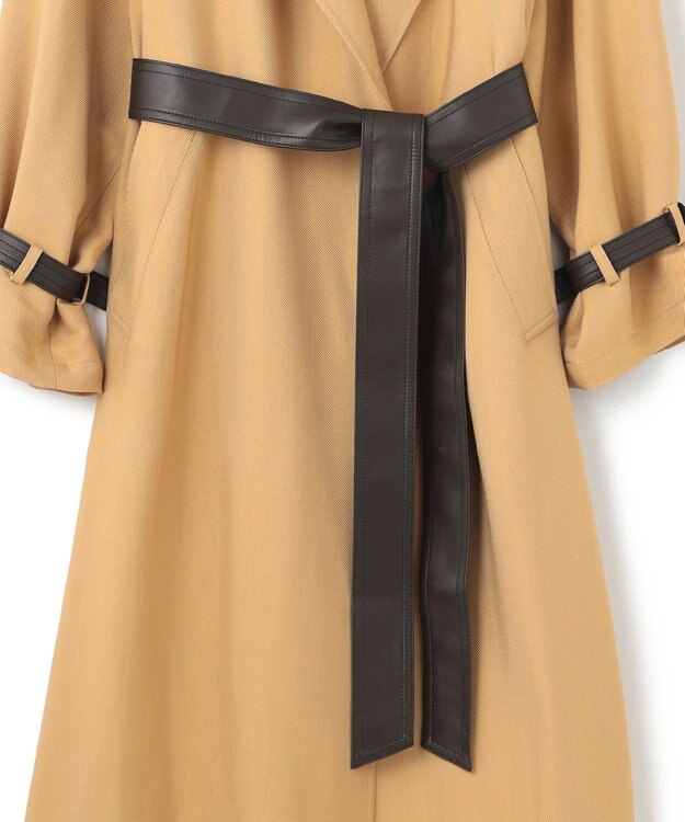 BEIGE， ALAIN / ラップトレンチコート Camel × Brown